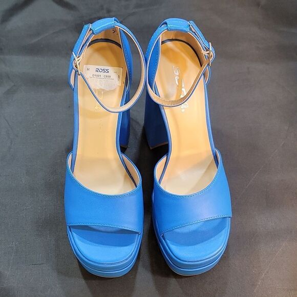 BRAND NEW SODA FAUX LEATHER HIGH PLATFORM CHUNKY ANKLE STRAP HEEL SANDAL S2 - Picture 3 of 14